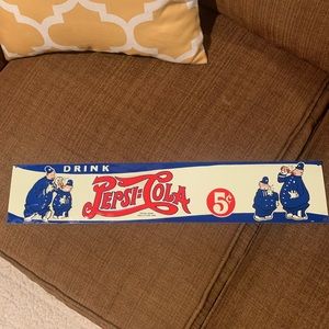 Vintage 1940’s meta Pepsi sign